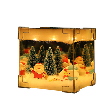 Ornements 12x12cm veilleuse Rubik's cube contient divers accessoires peut être bricolé par vous-même cadeau de noël veilleuse chaude